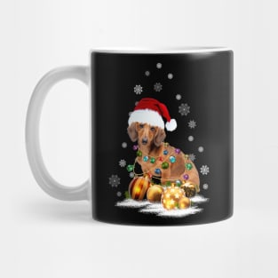 Dachshund Christmas Light Dog Lovers Funny Gifts Mug